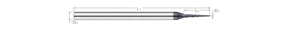 Tapered endmill geometry