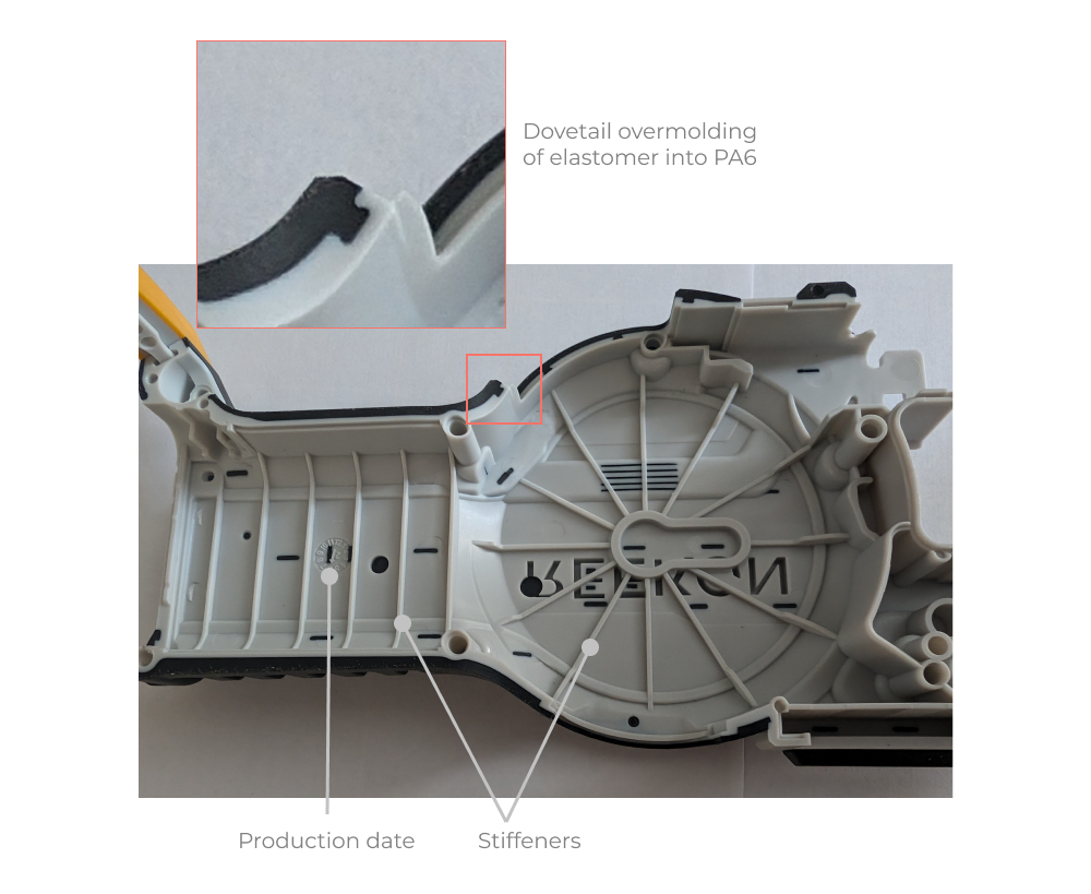 Injection molding details of REEKON T1 Tomahawk