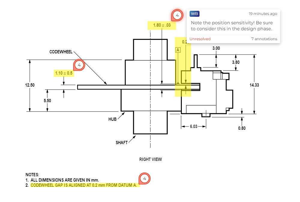 Quadrature encoder drawin