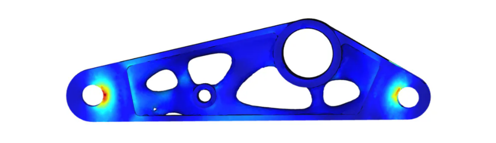 Topology optimization for lightweight part design